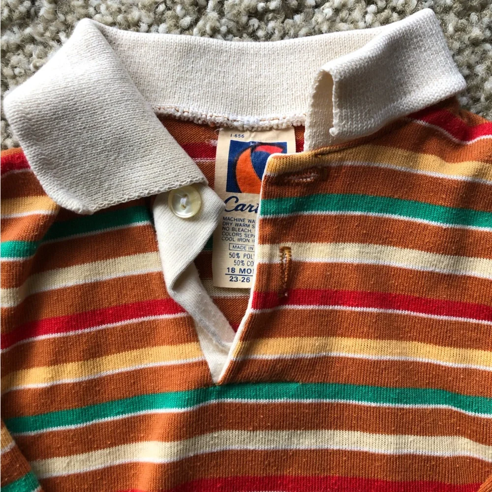 Vintage Carters Toddler Polo Sweater Size 12 Months